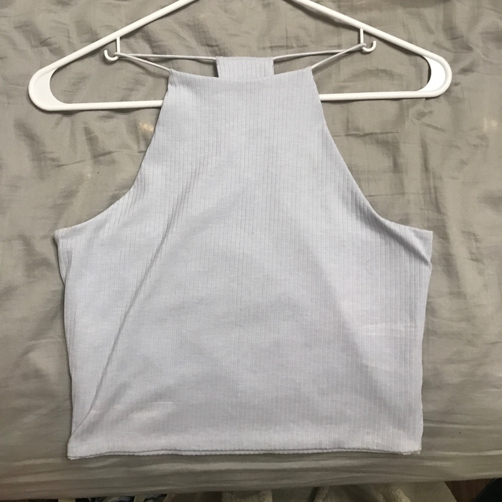 Baby blue crop top
